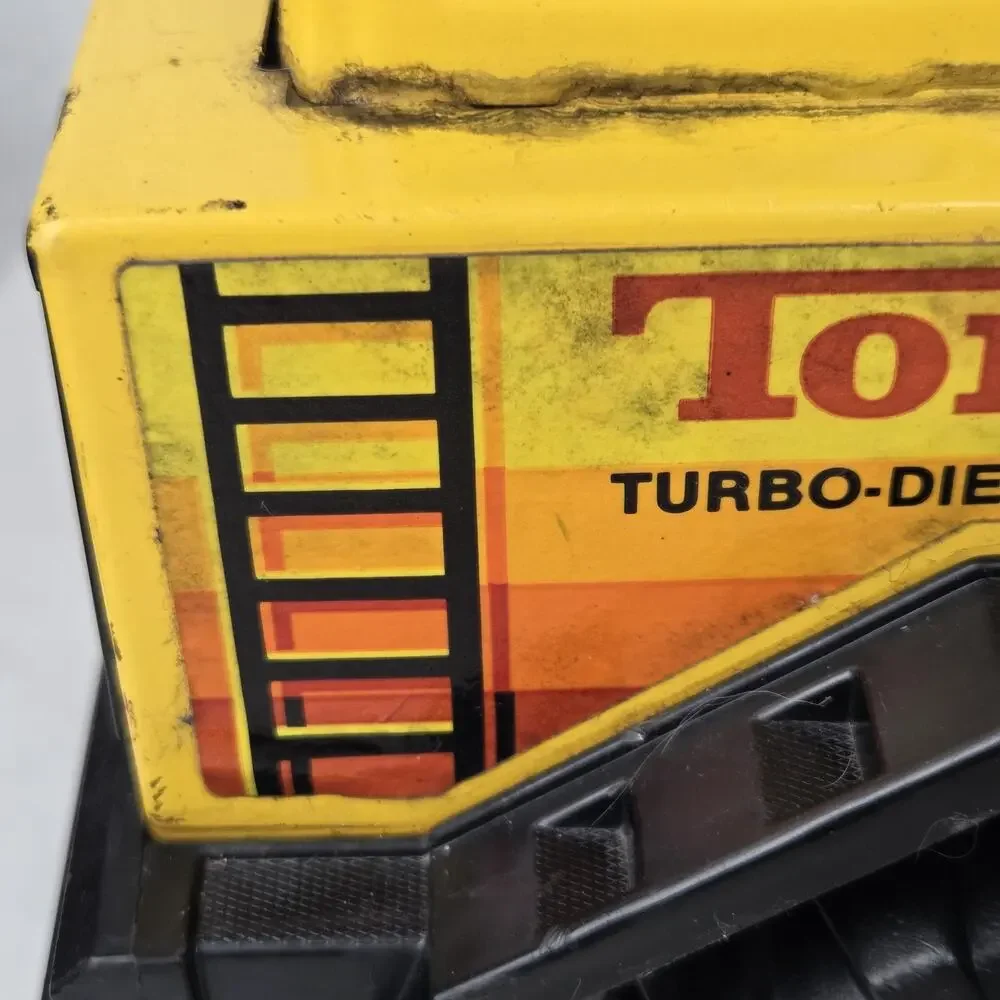 Vintage Big Tonka Dump Truck Turbo Diesel XMB-975 Toy Vehicle 1980s Yellow